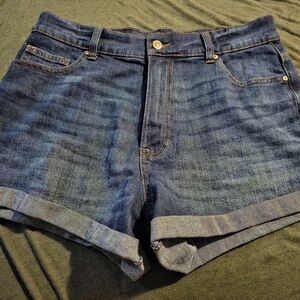 NOBO Blue Jean Shorts Cuffed Hem Casual